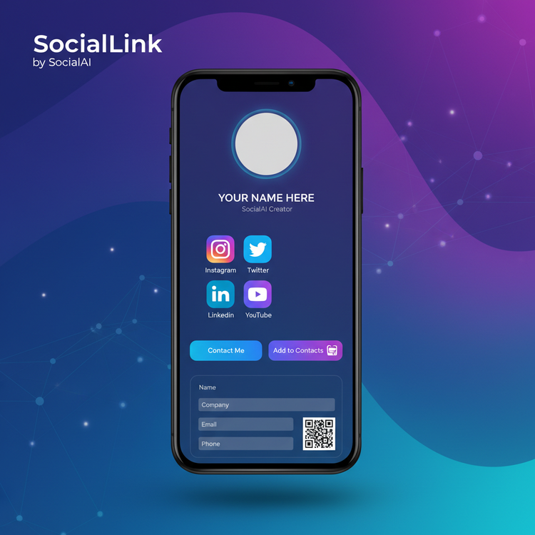 SocialLink - SocialAI için Biolink VCard Modülü