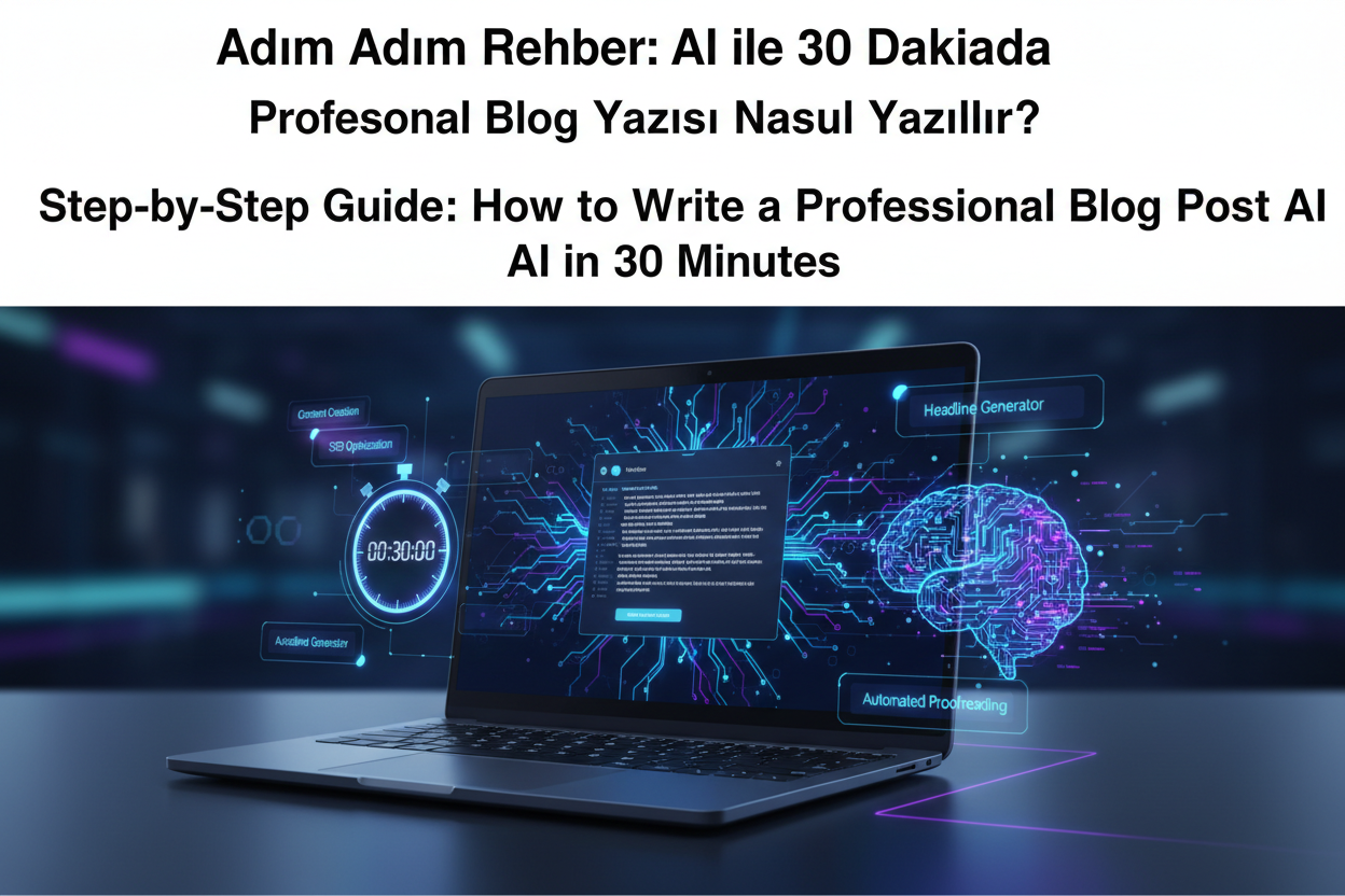 Adım Adım Rehber: AI ile 30 Dakikada Profesyonel Blog Yazısı Nasıl Yazılır?
