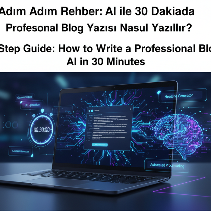 Adım Adım Rehber: AI ile 30 Dakikada Profesyonel Blog Yazısı Nasıl Yazılır?
