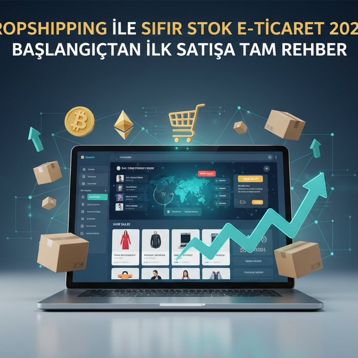 📦 Dropshipping ile Sıfır Stok E-ticaret 2026: Başlangıçtan İlk Satışa Tam Rehber