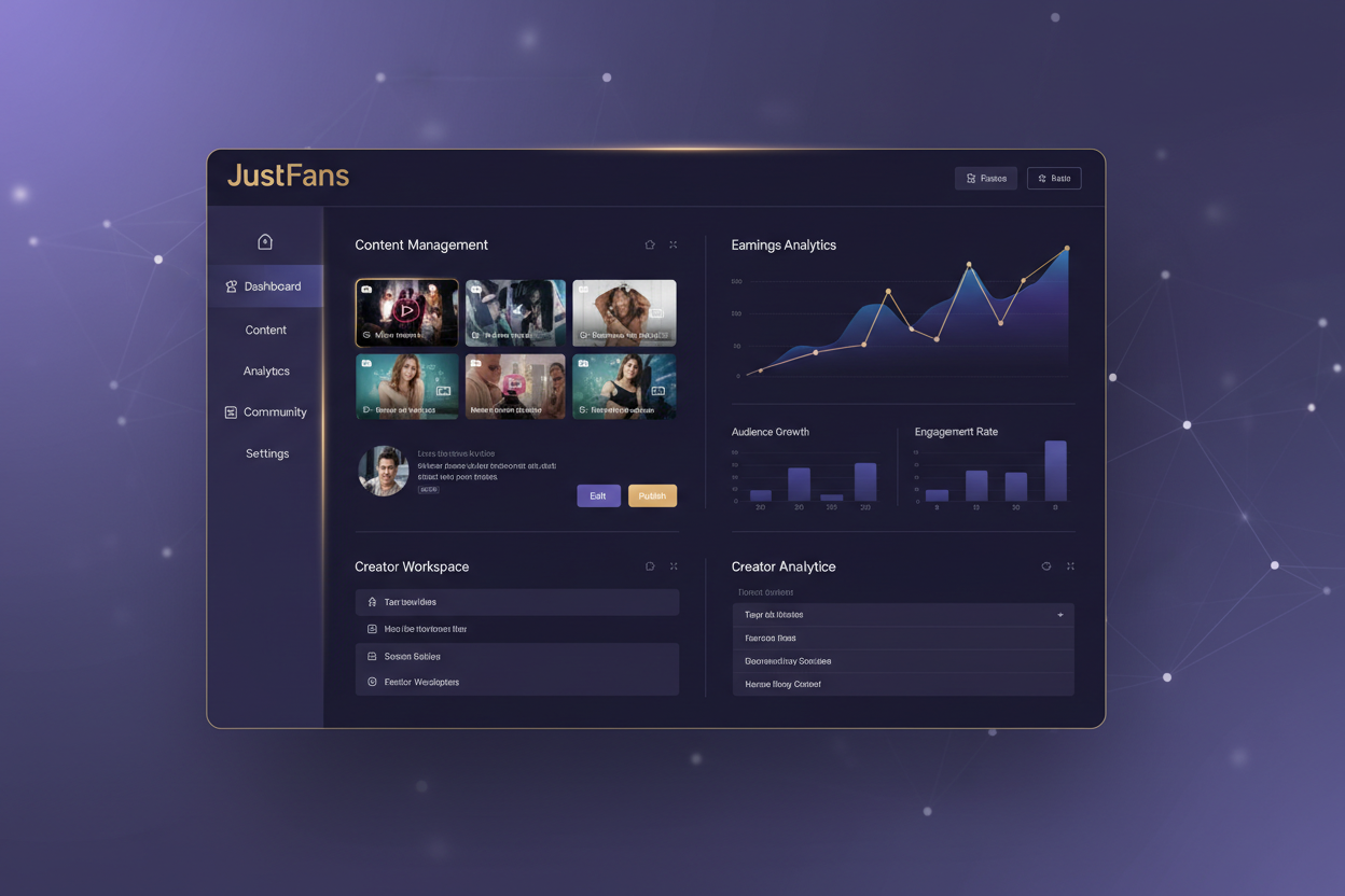 JustFans ile Premium İçerik Oluşturucuları İçin Profesyonel Platform