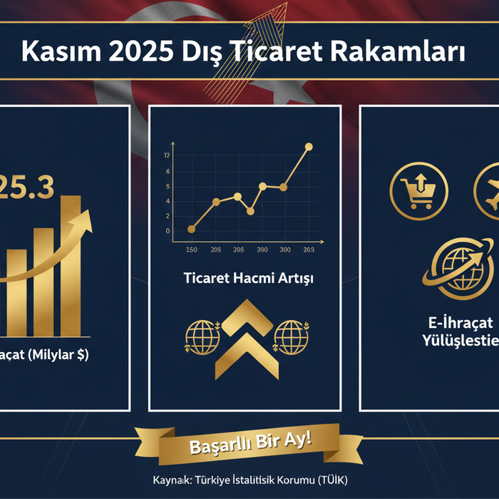 📊 Kasım 2025 Dış Ticaret Rakamları Açıklandı! İhracat Rekor Kırdı, E-ticaret İhracatı Patladı!