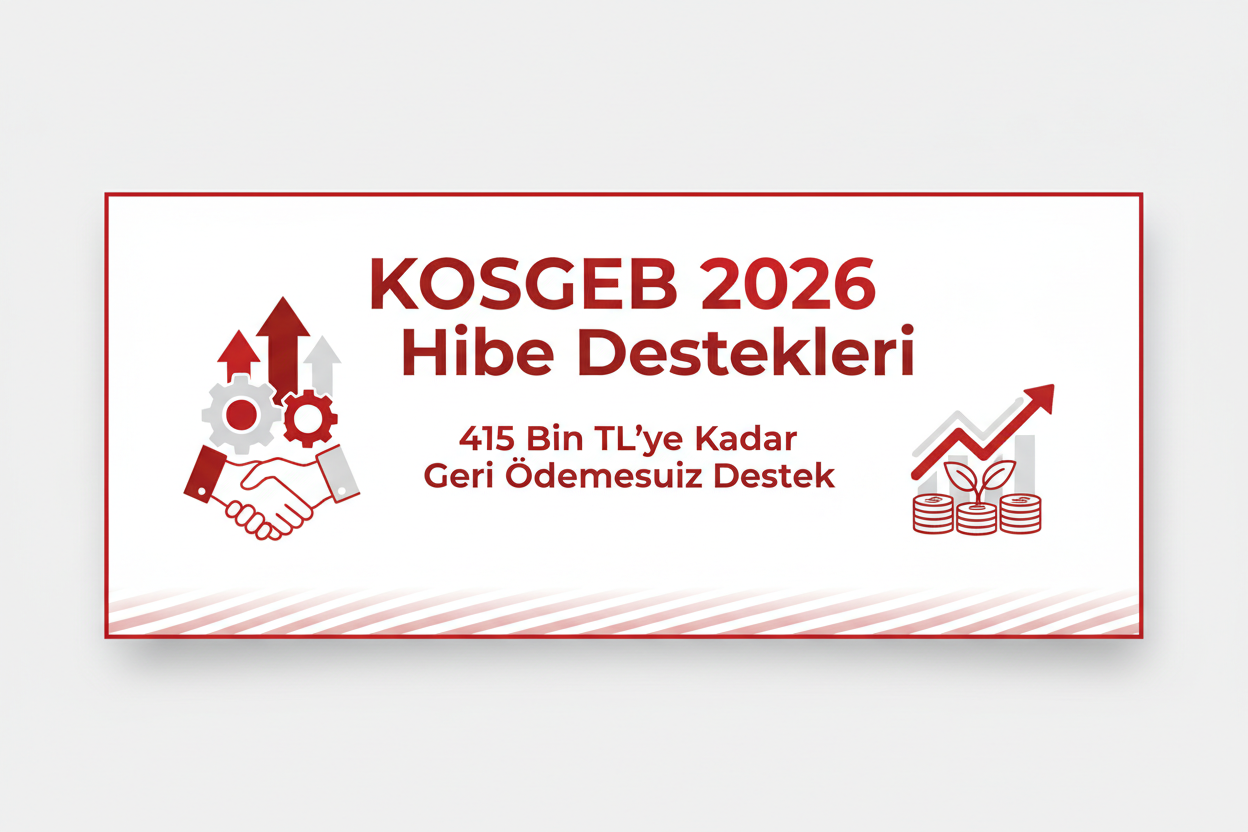 KOSGEB 2026 Hibe Destekleri: 415 Bin TL'ye Kadar Geri Ödemesiz Destek