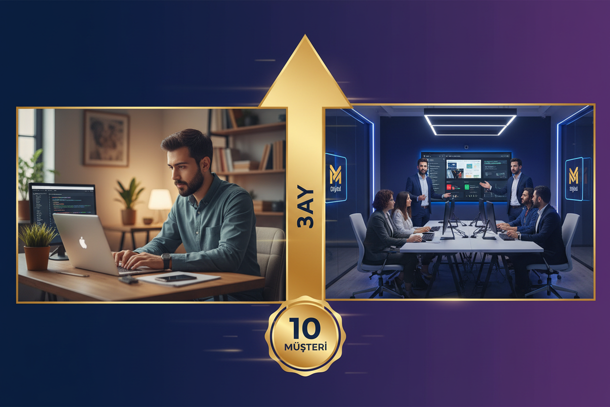 Murat'ın Hikayesi: Freelancer'dan Dijital Ajans Sahibine - 3 Ayda 10 Müşteri