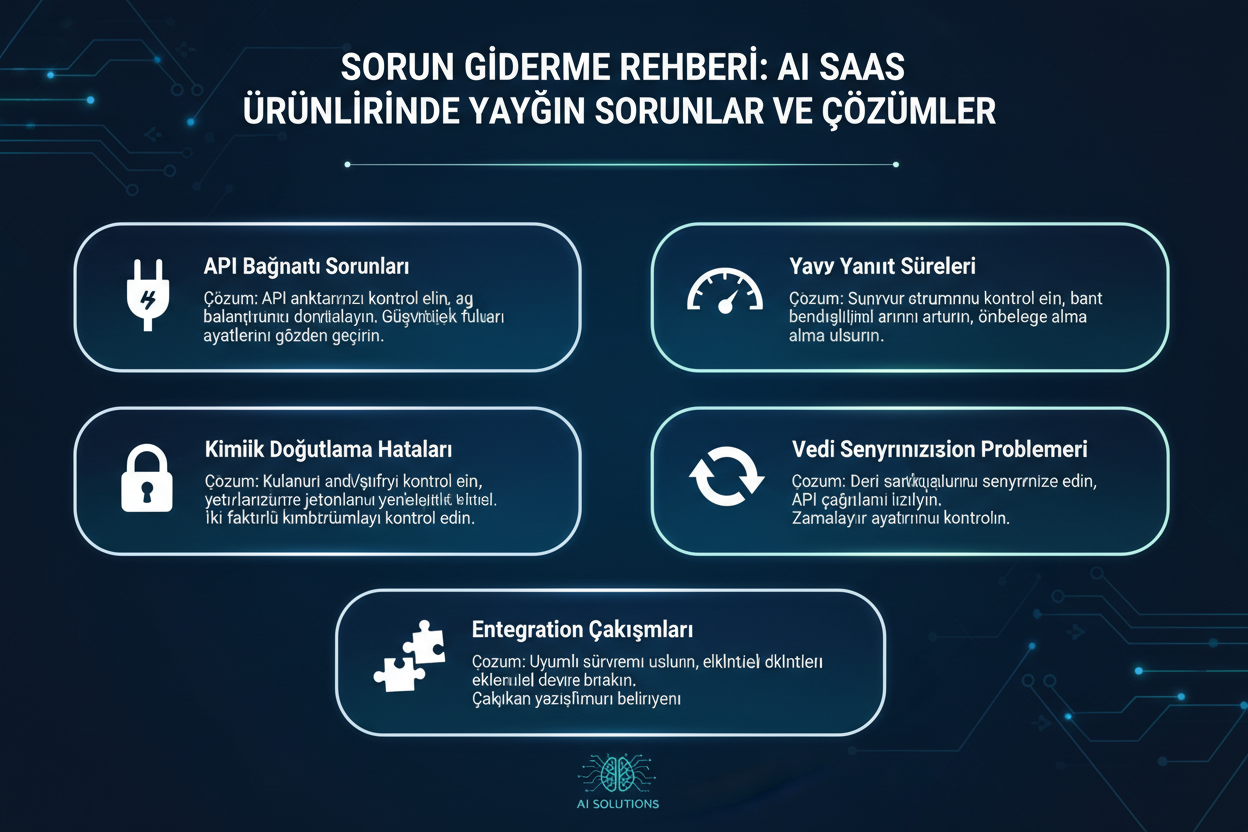 Sorun Giderme Rehberi: AI SaaS Ürünlerinde Yaygın Sorunlar ve Çözümleri