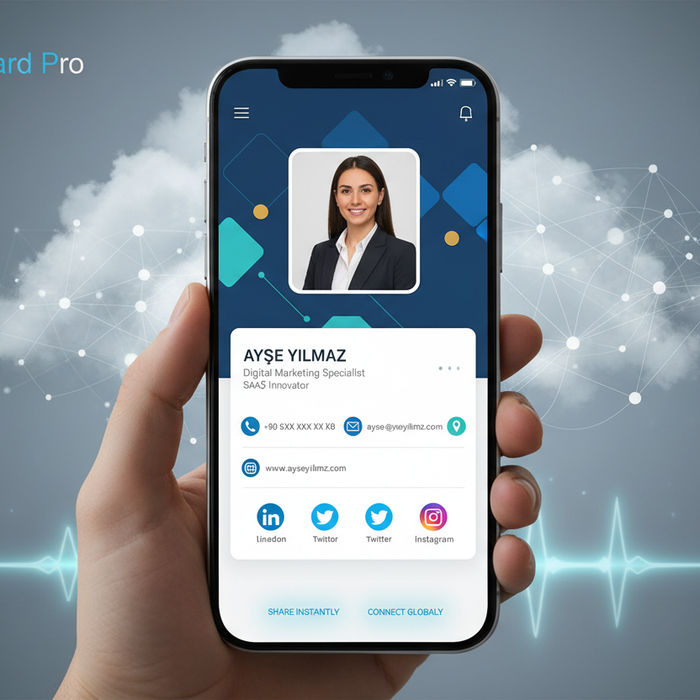 vCard SaaS ile Dijital Kartvizitinizi Oluşturun