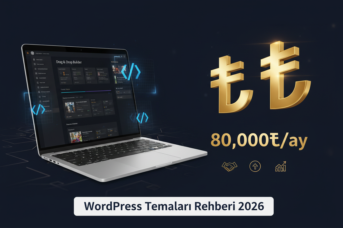 🎨 WordPress Temaları ile Aylık 80.000₺ Kazanma Rehberi 2026 (Freelance + Satış Stratejileri)