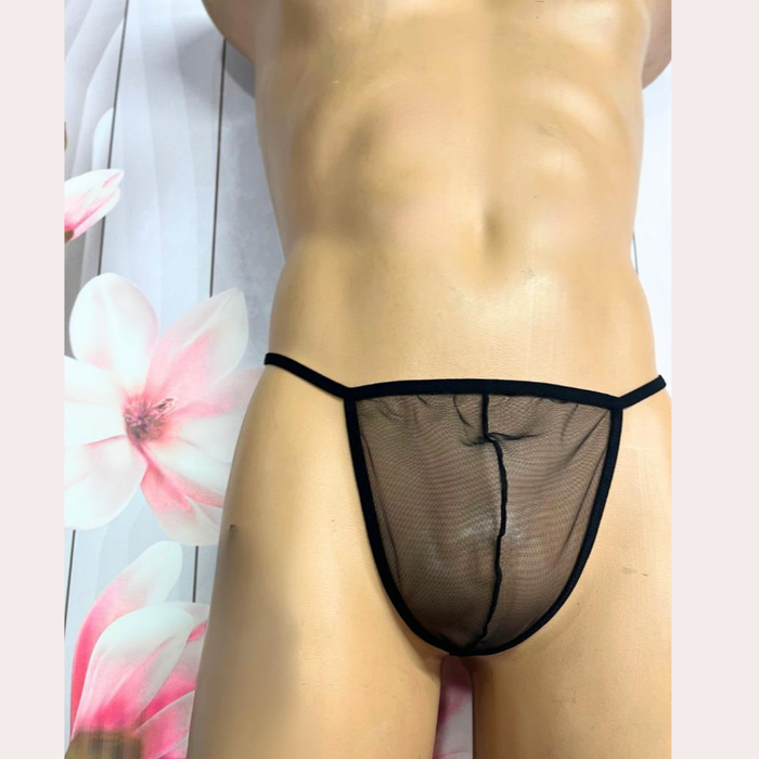 Fantezi Transparan Seksi Tül  Erkek String BC4600
