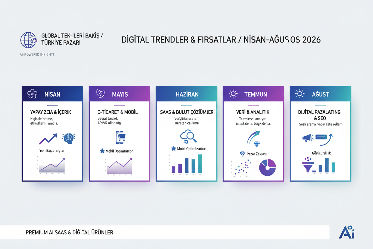 🗓️ 2026 Yıllık Dijital Gündem Takvimi: Nisan-Ağustos Trendleri ve Fırsatları
