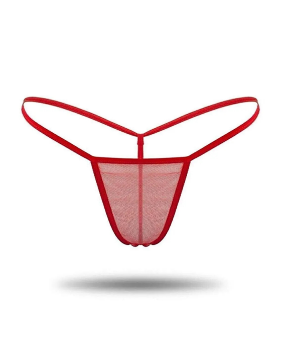 Kadın 3'lü Transparan Tül String BC1304