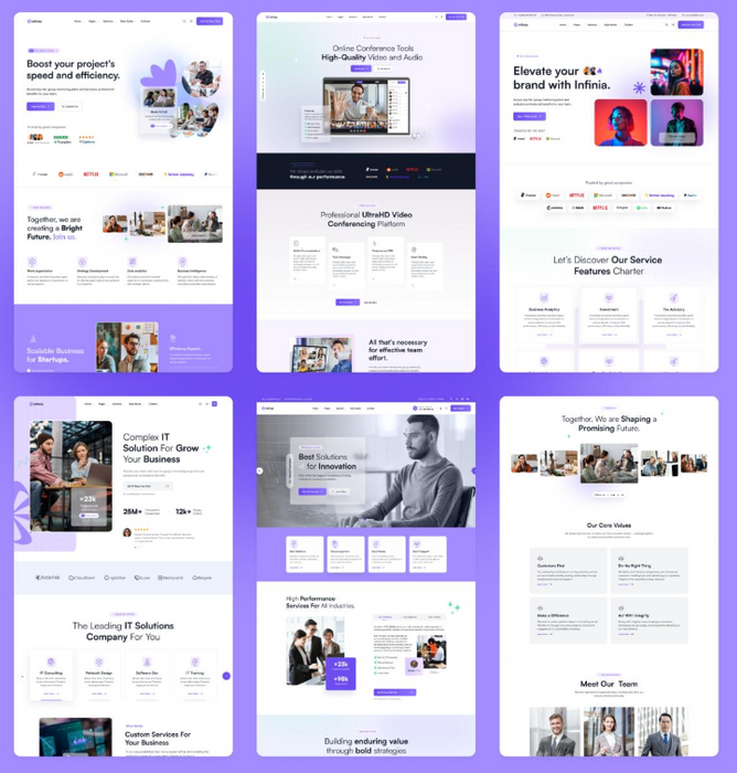 Infinia - Çok Amaçlı İşletme Danışmanlığı Girişimi Laravel Betiği 