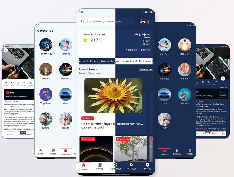 Haber Uygulaması ve Web Sitesi – Android ve iOS için Flutter Haber Uygulaması | Laravel Yönetim Paneli + Haber Web Sitesi