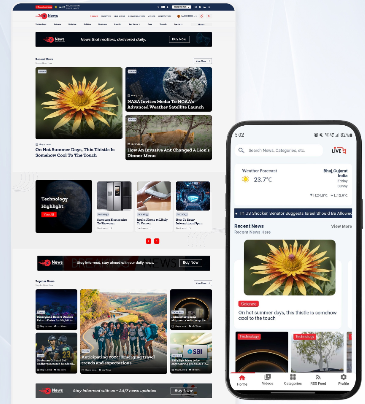 Haber Uygulaması ve Web Sitesi – Android ve iOS için Flutter Haber Uygulaması | Laravel Yönetim Paneli + Haber Web Sitesi