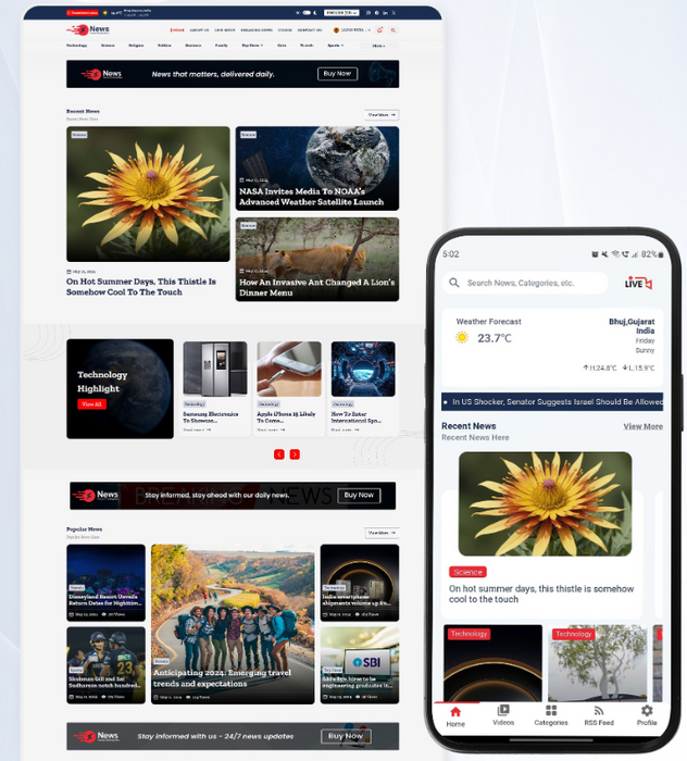 Haber Uygulaması ve Web Sitesi – Android ve iOS için Flutter Haber Uygulaması | Laravel Yönetim Paneli + Haber Web Sitesi