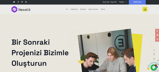 Nexelit - Çok Amaçlı Web Sitesi CMS ve İşletme CMS&