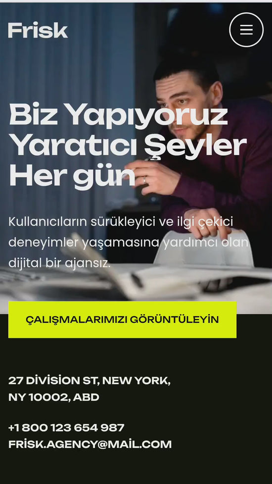 Frisk - Yaratıcı Ajans ve Portföy WordPress Teması