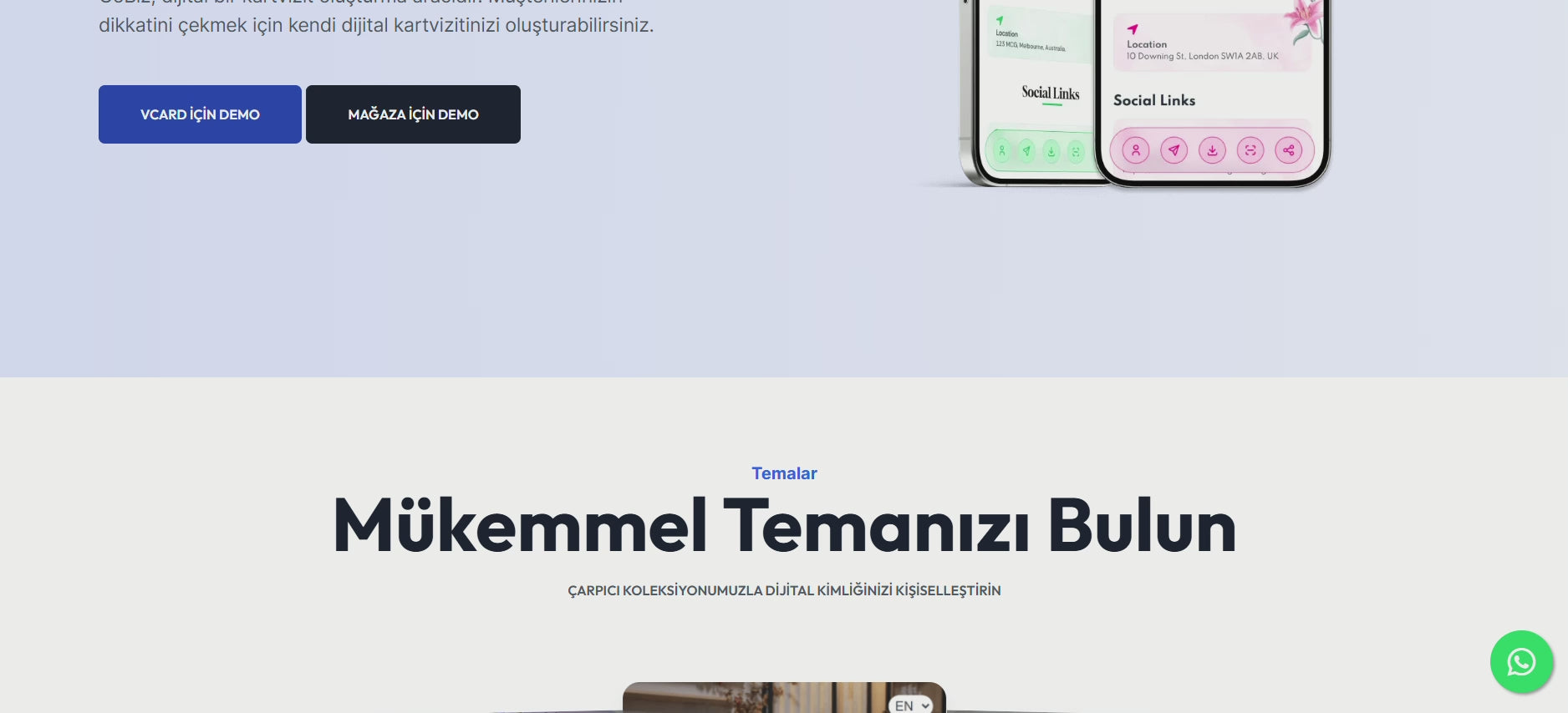 GoBiz - vCard SaaS Dijital Kartvizit Oluşturucu