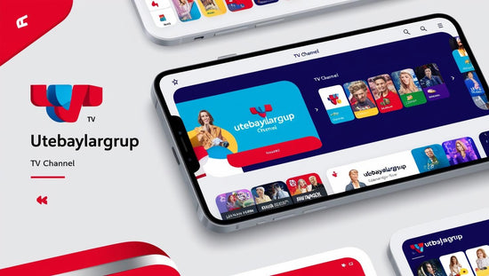 Mobil cihazlarda yayın ve programlarla Utebaylargrup TV kanalı arayüzü