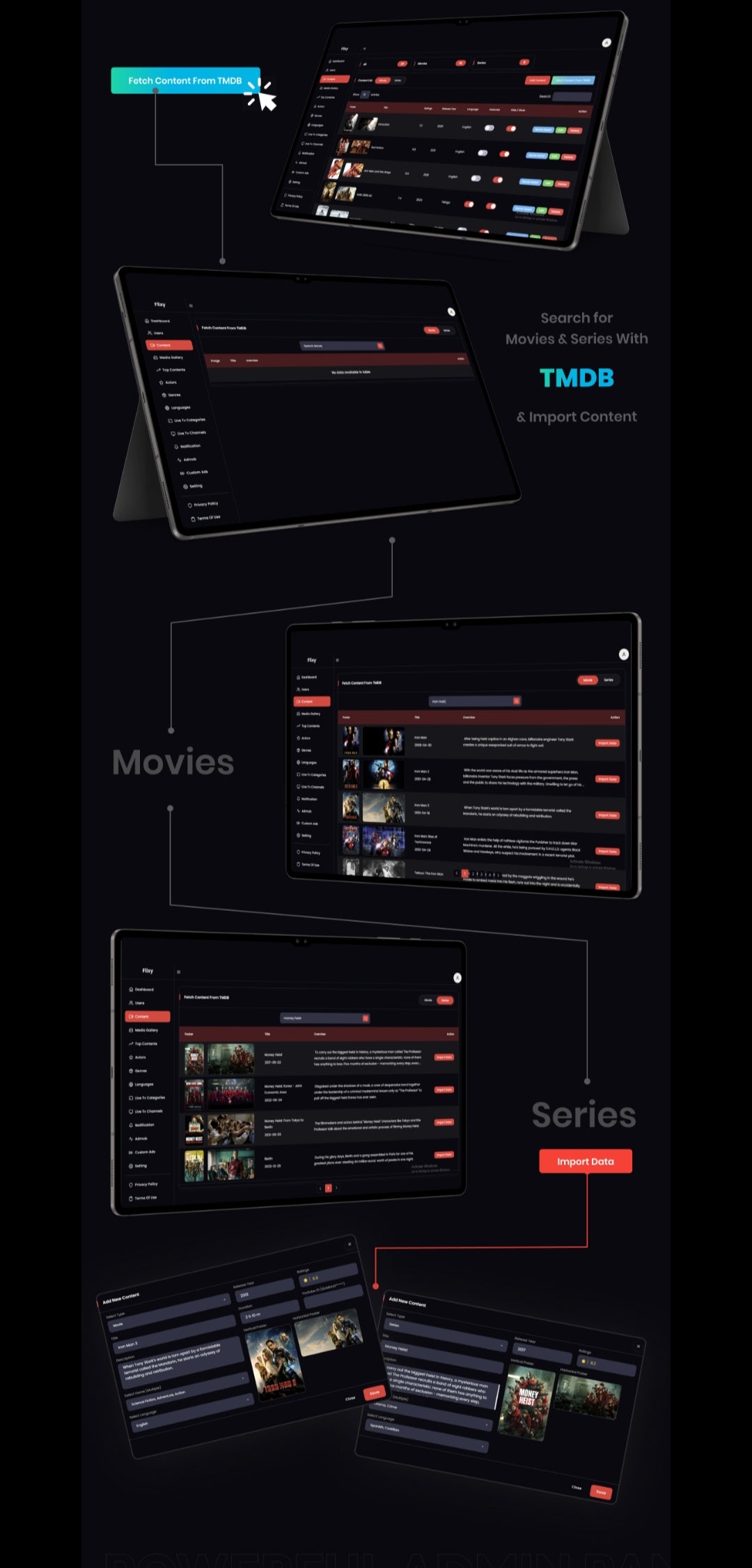 Film Uygulaması: Diziler, Canlı TV, Video Akış Uygulaması, Netflix Klonu