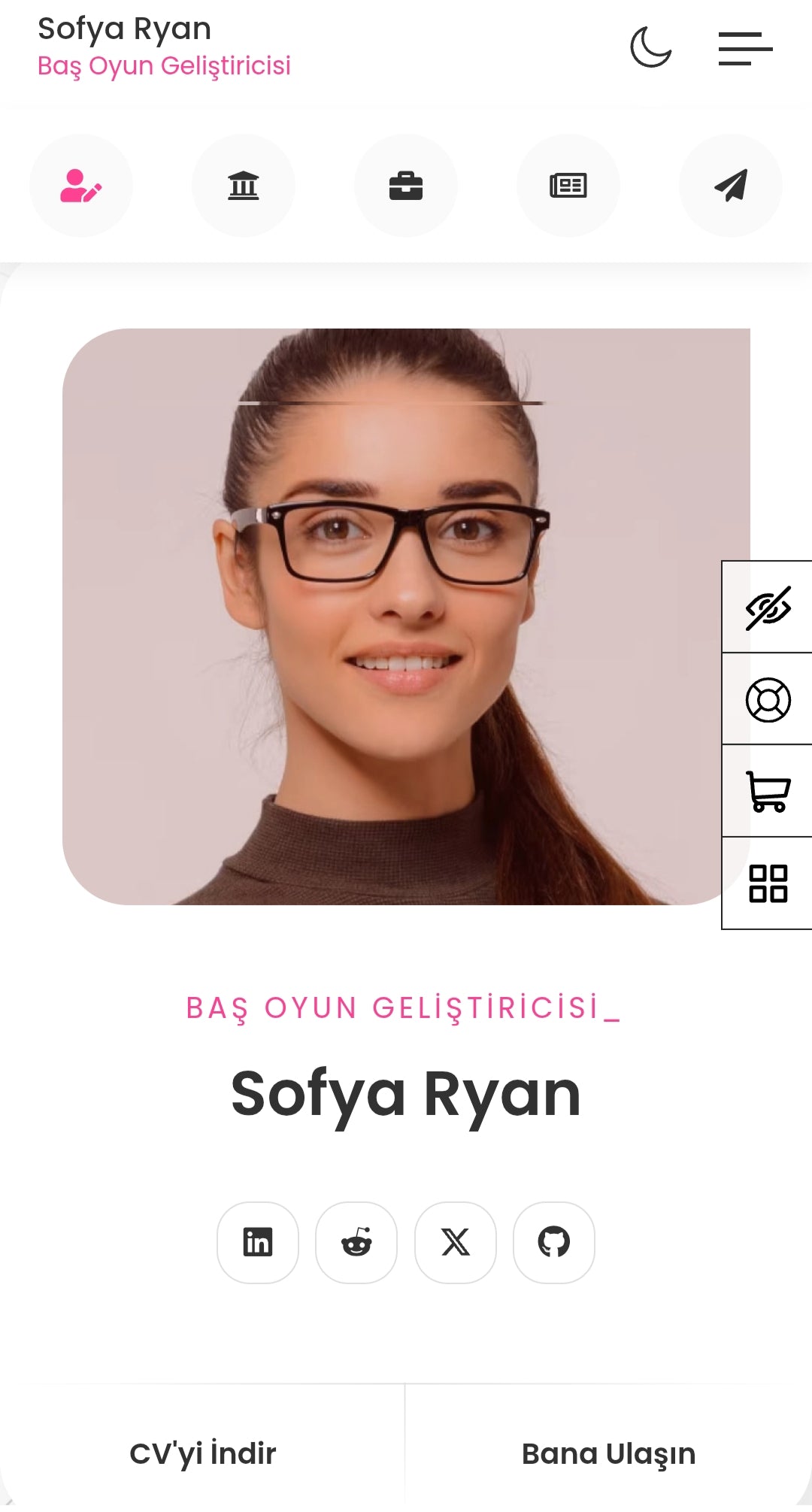 RyanCV - Kişisel Portföy Özgeçmiş Teması