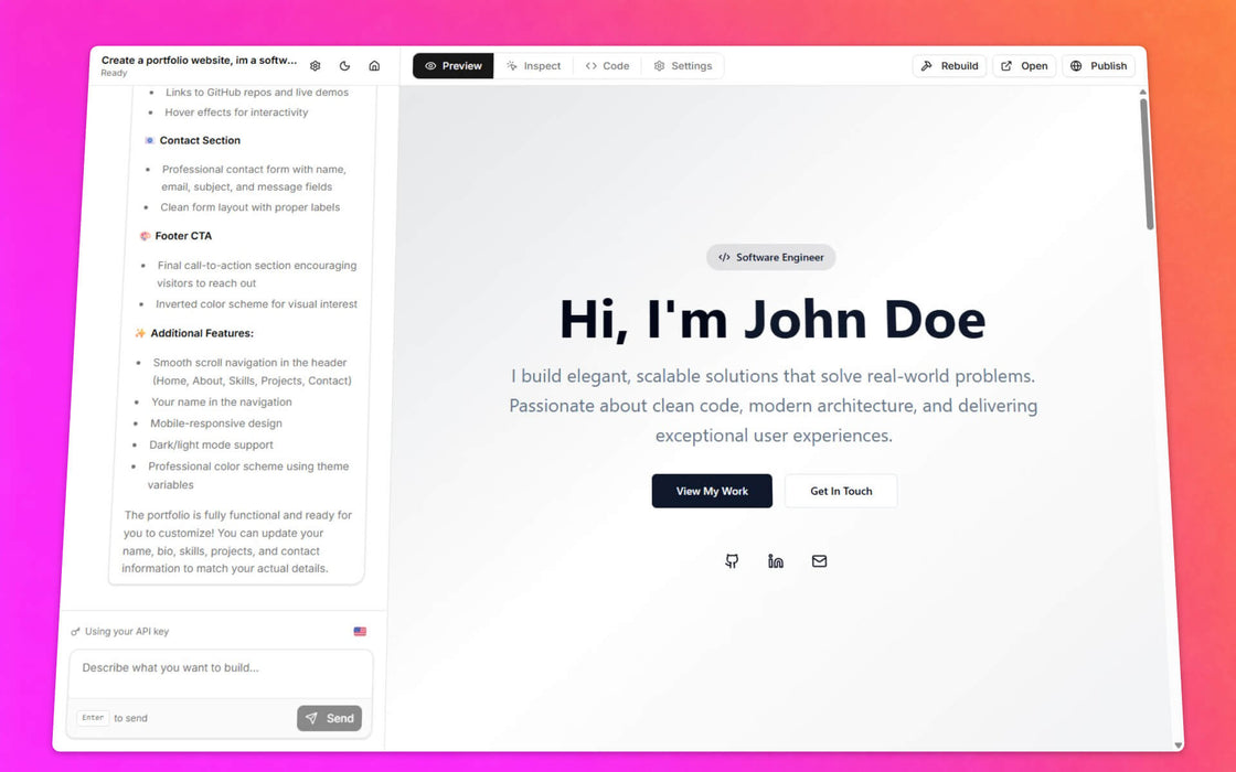 Webby – Yapay Zeka Destekli Kodsuz Web Sitesi Oluşturucu SaaS Platformu