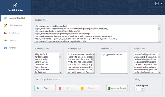 Backlink PRO - Sınırsız Yorum Bağlantısı